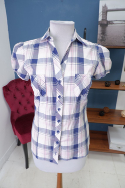 Рубашка в клетку 42 размер