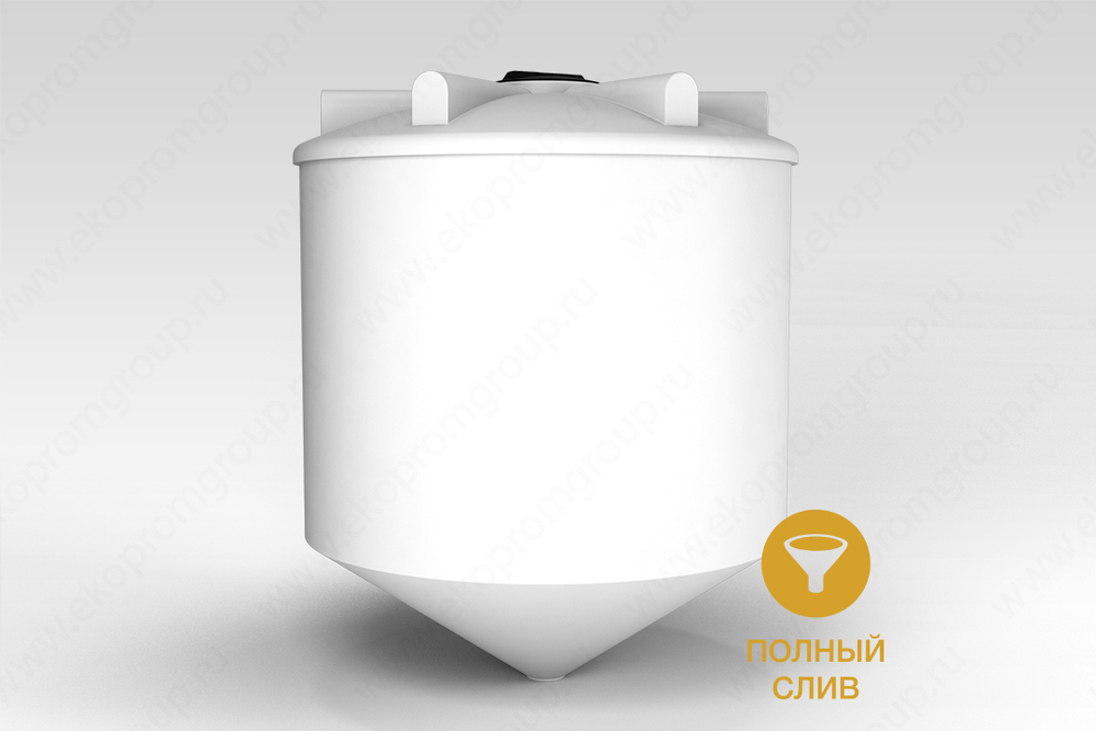 Ёмкость пластиковая пищевая ЭкоПром ФМ 5000 л. конусная (203x203x250см;синий) - арт.555388