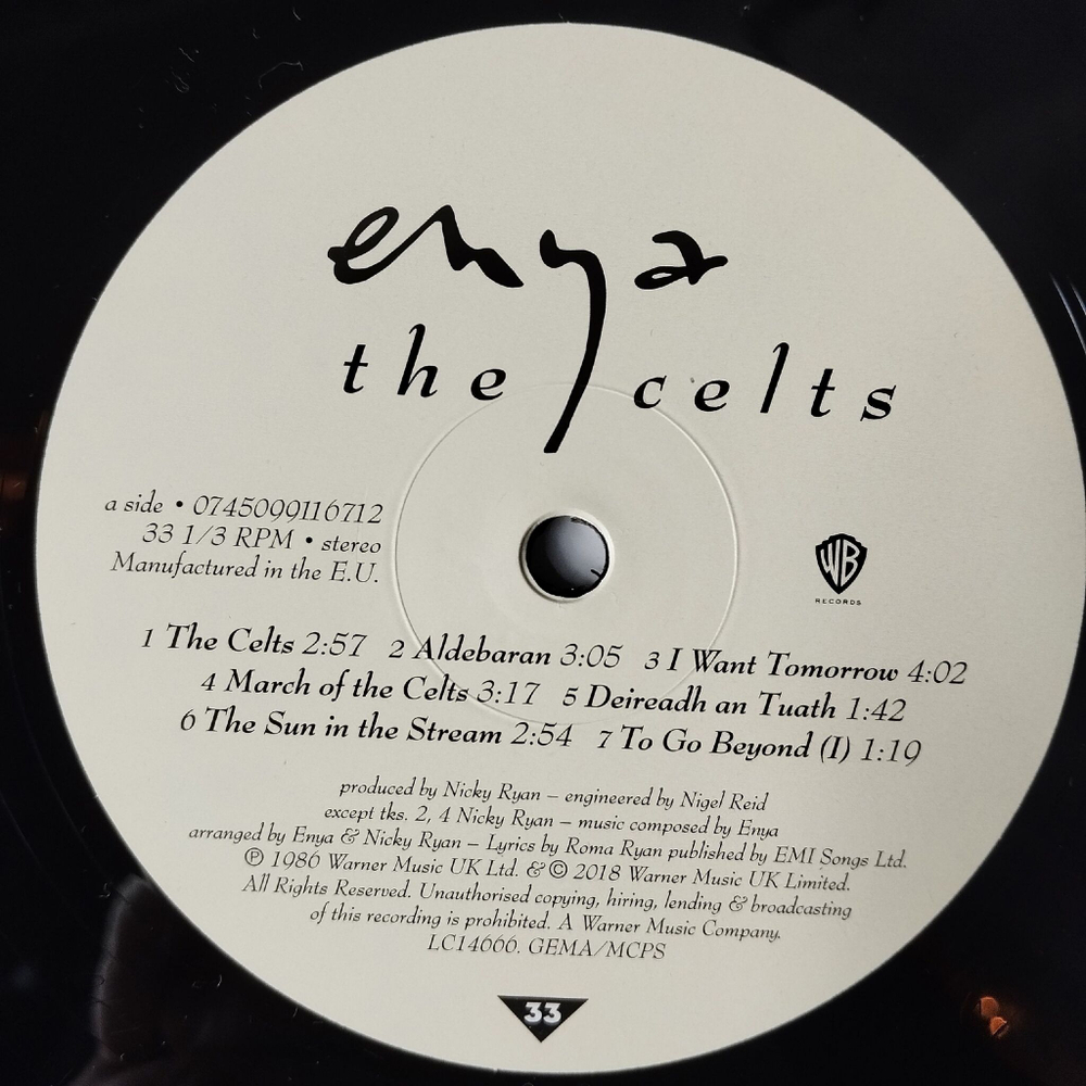 Винтажная виниловая пластинка LP Enya The Celts (EU 2018)