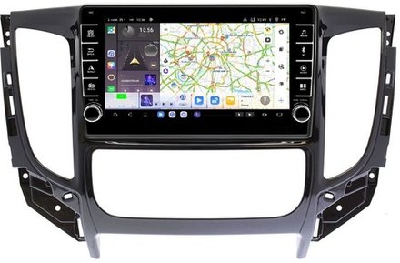 Магнитола для Mitsubishi L200 5 2015-2019 (климат), Pajero Sport 3 2016-2023 (МКПП), FIAT Fullback - Carmedia OL-9567-2 (кнопки и крутилки) Android 13, TS20, 6+128Гб, CarPlay, 4G SIM-слот