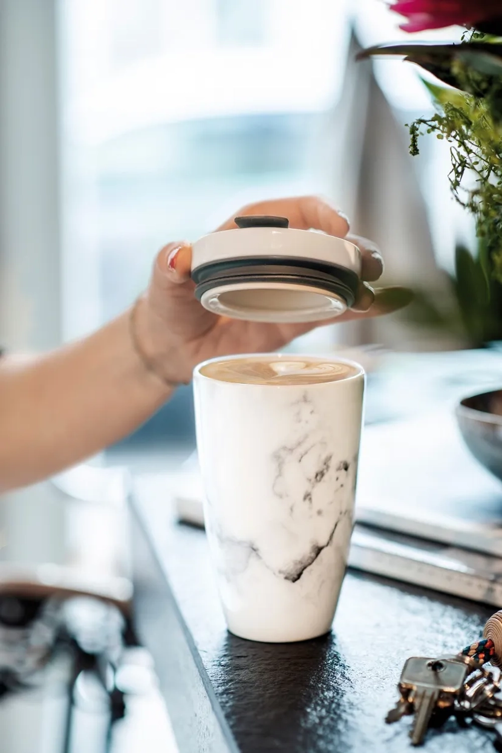 Like. by Villeroy&Boch Кружка To Go 350мл Мармора 10-4868-9360