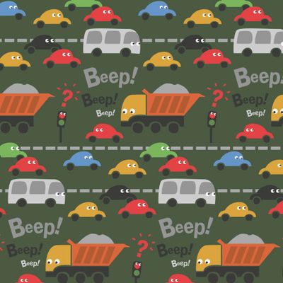 Машинки на зеленом