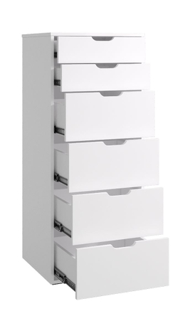 Комод Даллас, комод для одежды, белый 80-688