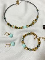 HMG 1308 Мята Колье арт.1392