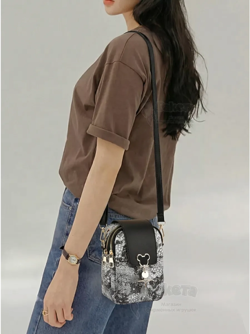 Сумка для девочки подростка на плечо кросс боди