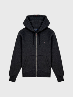 Зип-худи Tommy Hilfiger Flag Logo Grey Heather