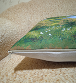 Декоративный гобеленовый чехол для интерьерной подушки Береза у озера 47*47