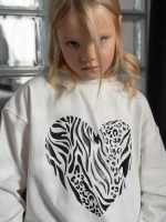 Белый лонгслив для девочки