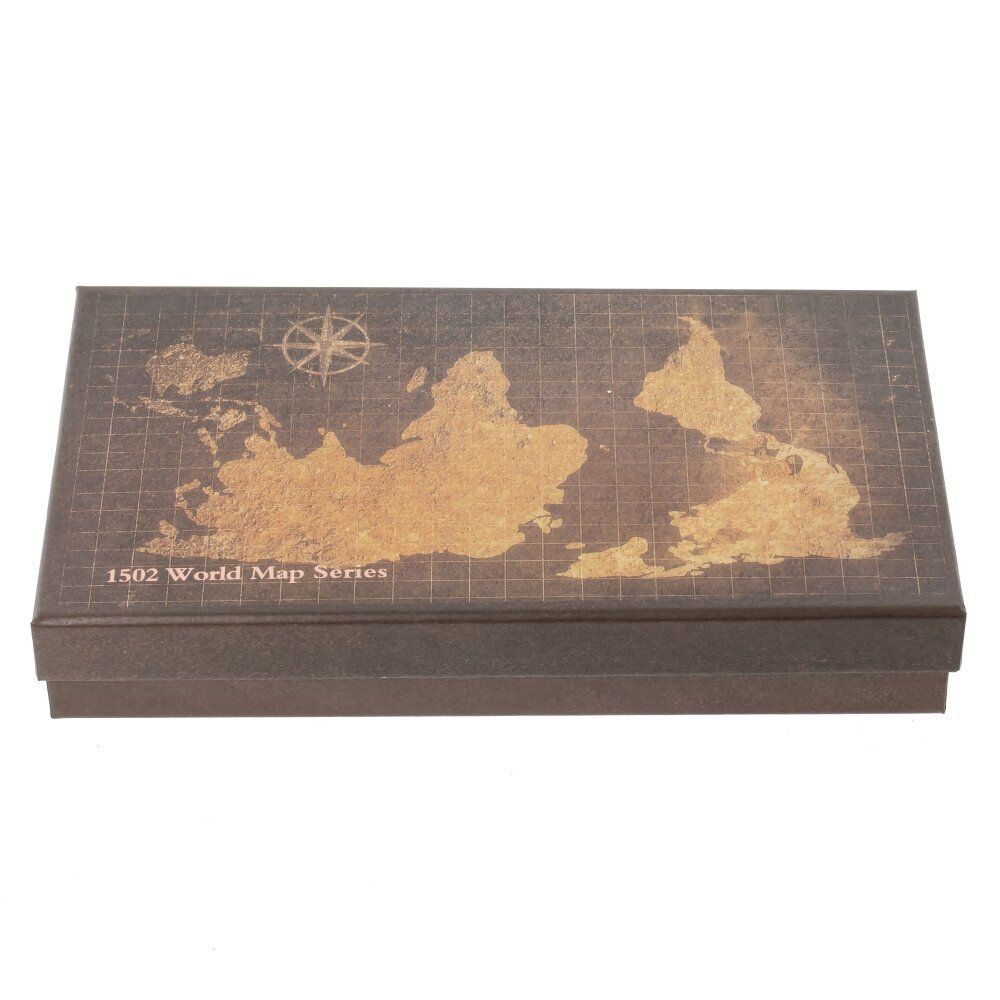 GAEM Набор подарочный: ручка перьевая, 5 наконечников, чернильница, воск, печать, держатель, L26 W15 H4 с