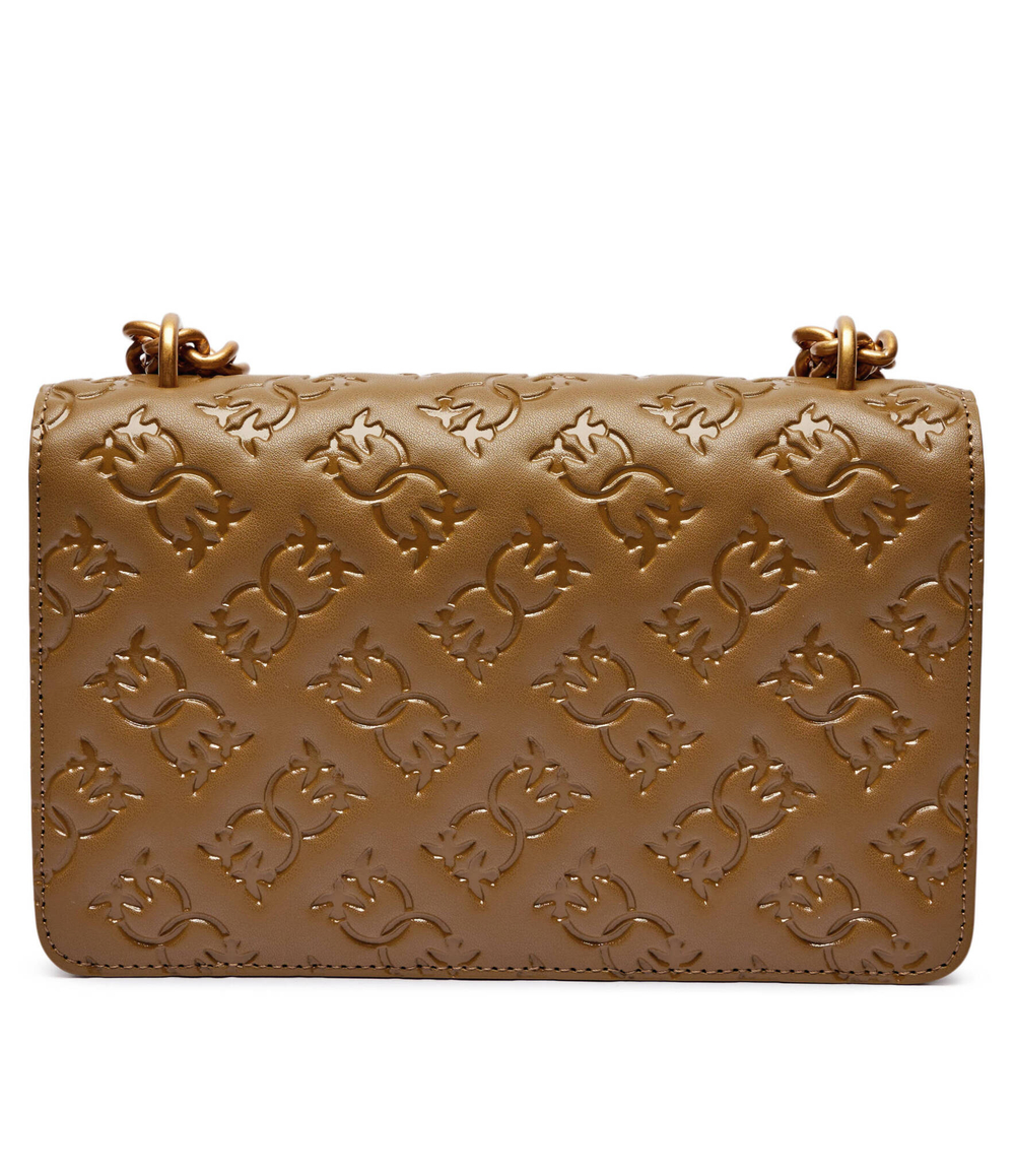 Кожаная сумка через плечо LOVE ONE MINI Pinko - хаки(100074 A1YB)