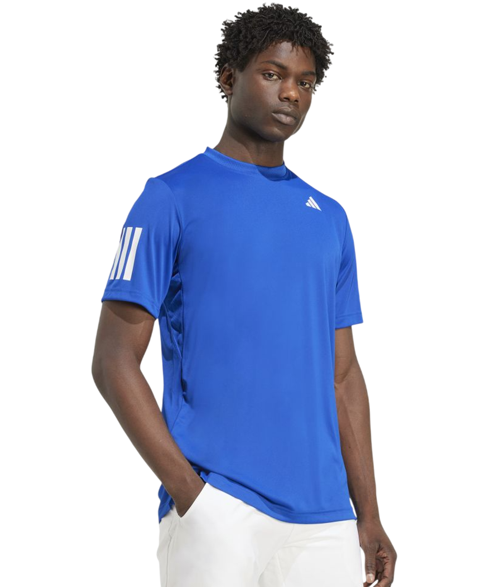 Теннисная футболка Adidas Club 3-Stripes - collegiate royal
