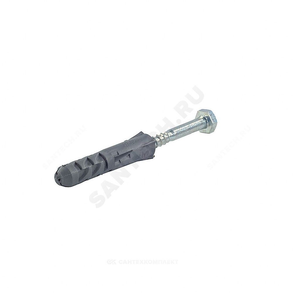 Шуруп с шестигранной головкой D6х60/10х50 с дюбелем