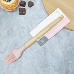 Кисточка силиконовая с деревянной ручкой, 27,5*4см