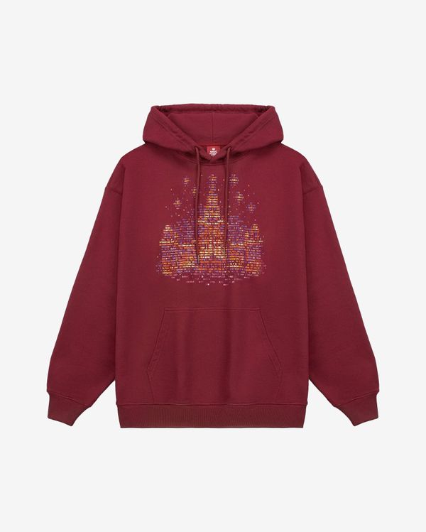 Худи «Культурный код Москвы» МГУ бордо - фото 1