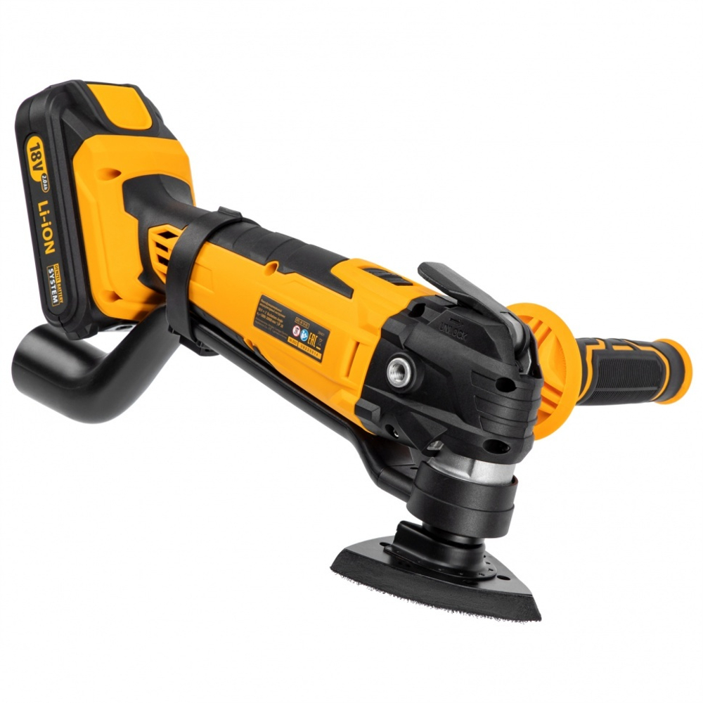 Многофункциональный инструмент аккумуляторный MTL-IB-18-02, Li-Ion, 18 В, 1.5 А*ч Denzel