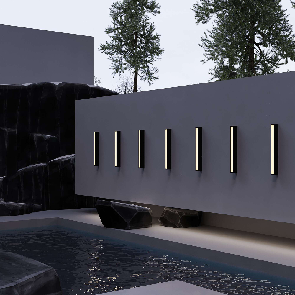 Уличный настенный светильник Outdoor O571WL-L20B3K