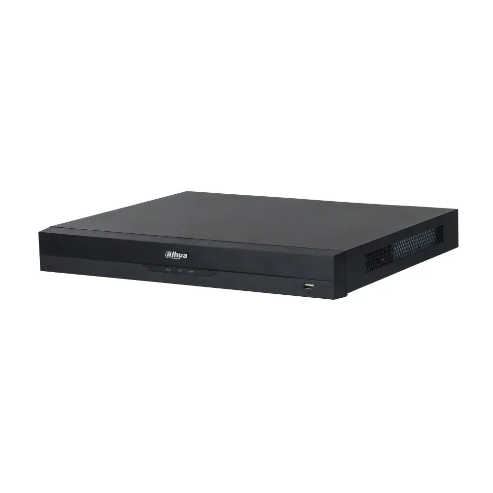 DHI-NVR5232-8P-EI Видеорегистратор IP 32-х канальный с ИИ с ePoE Входящий поток на запись: до 384Мбит/с; Запись : разрешение до 32Мп; HDD: 2 SATA до 16Тб каждый; декодирование: 2-кн@32Мп(20к\с), 32-кн@2Мп(25к\с); Видеовыходы: 1 HDMI, 1 VGA; Сеть: 1 порт 1000Mb; 8 RJ45 100Мбит/с (8 ePoE, до 130Вт); USB:1 порт 2.0, 1 порт 3.0; Аудио вх. вых 1/1 для дуплексной связи; Трев. вх. вых. 4/2; P2P, ONVIF; Поддержка: iOS, Android, Windows Phone; Питание: AC220В, 50Гц; видеоаналитика: 2кн детектор лиц и распознавание лиц (12лиц/с), 4кн охрана периметра, IVS, 16кн SMD; видеоаналитика с камер: 16кн детектор лиц и распознавание лиц, SMD, 8кн распознавание номеров ТС, тепловая карта, подсчет людей, интеллектуальный поиск.