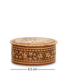 Народные промыслы BST-137 Шкатулка «Ангелочек» (береста)