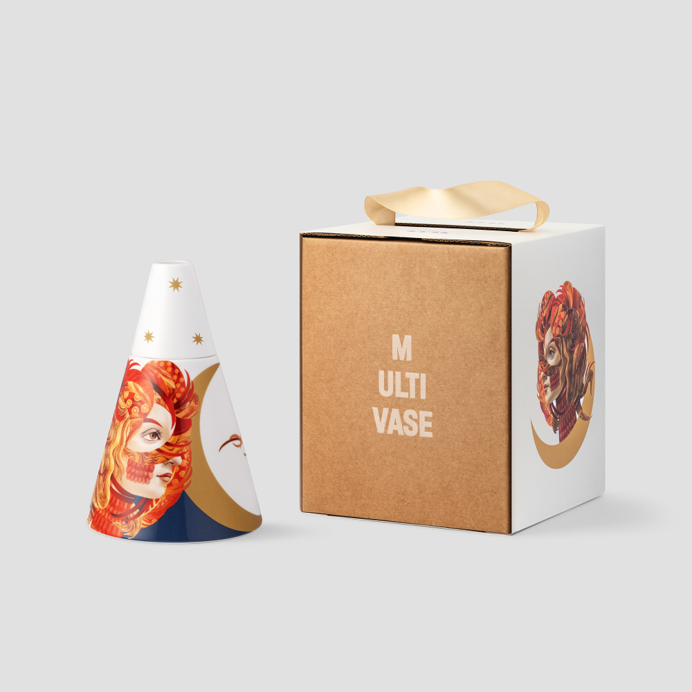 Мультиваза Farforite «Жар-птица» 1200 мл в подарочной коробке