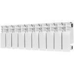 Радиатор биметаллический STOUT TITAN 200 - 10 секций (подключение боковое, цвет белый)