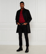 Кожаные высокие сапоги Ryan_halb_pllt HUGO - черный(50528851)