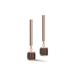 Серьги Coeur de Lion Rose Gold Brown 5059/21-1100 цвет коричневый, розовый, золотой
