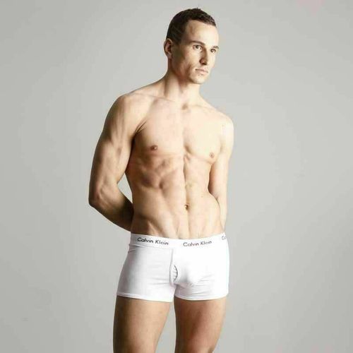 Мужские трусы хипсы белые Calvin Klein 365 White