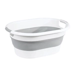 Таз овальный ФЛЕКС 25л складной Смоки