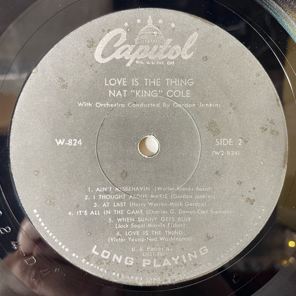 Винтажная виниловая пластинка Nat King Cole Love Is The Thing (USA 1957) (Без Конверта)