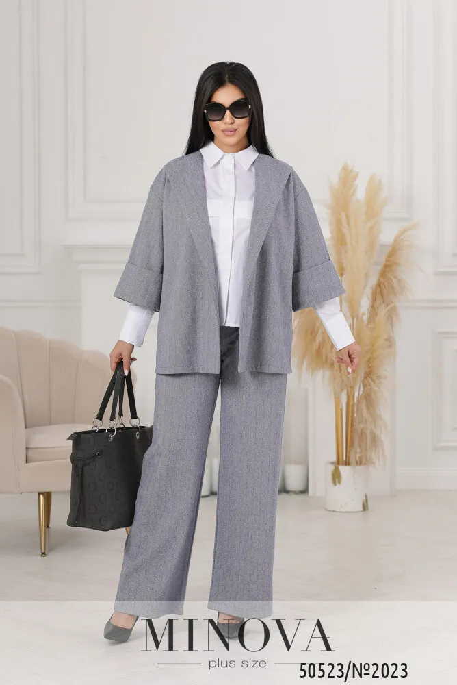 Костюм 2023-синій меланж Minova