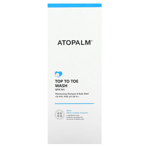 Atopalm, Top to Toe Wash, увлажняющий шампунь и гель для душа, 300 мл (10,1 жидк. унции)