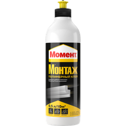 Клей Момент 1898437 Полимерный Монтаж 0,5 л. | Клеи бытовые и универсальные
