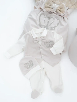 Конверт на выписку новорождённому с переноской зимний