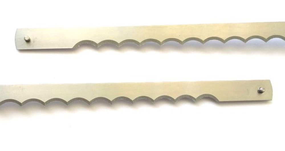 Нож для хлеборезки 260х10х0,5 штифт 3мм, АХM-300Х