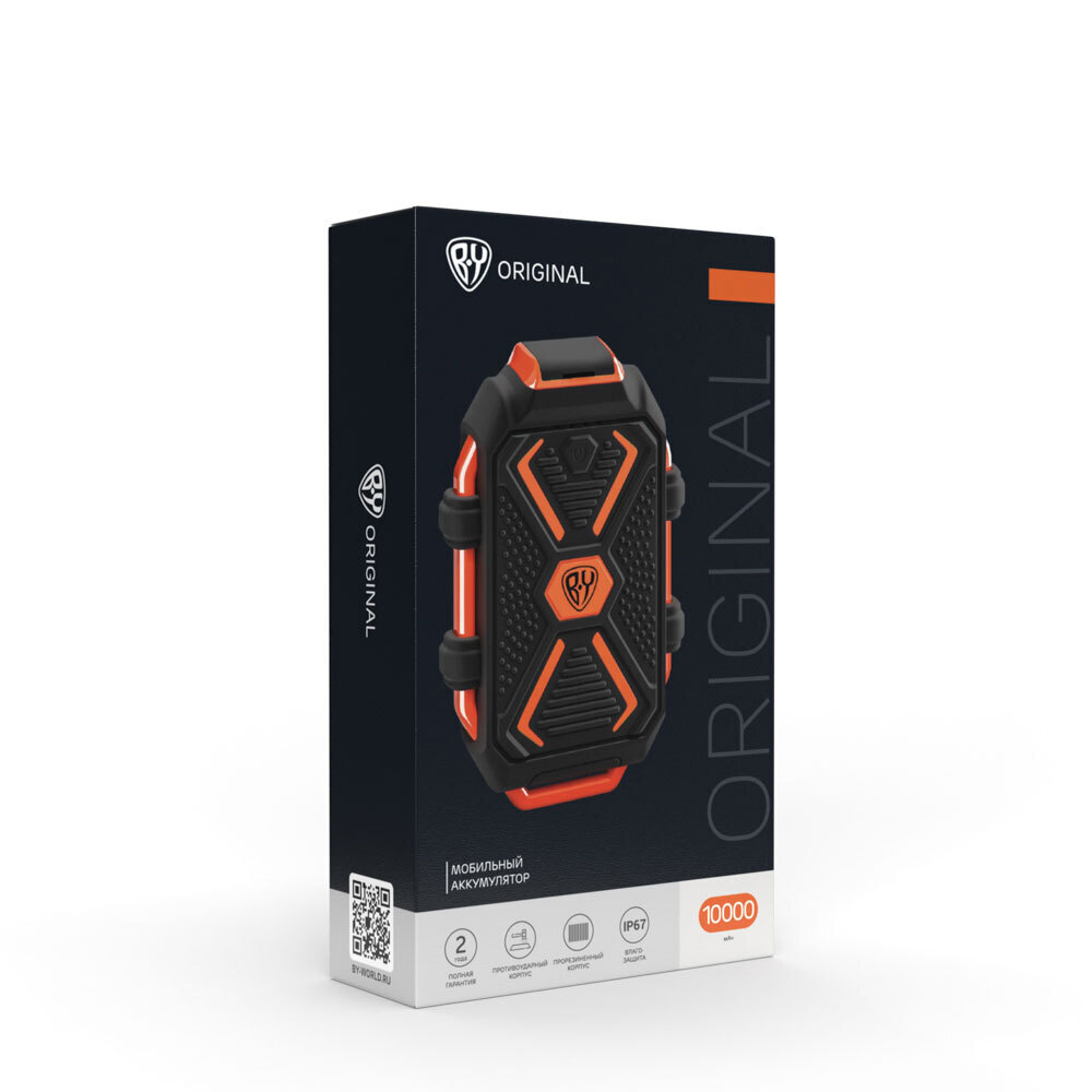 Аккумулятор мобильный 10000м/Ач 2А USB 031007