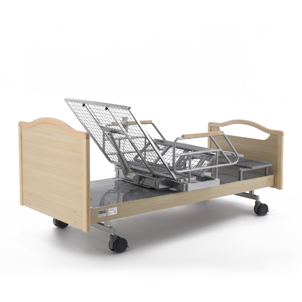 Кровать электрическая MED-MOS DB-2B с поворотным креслом в правую сторону (светлое дерево)