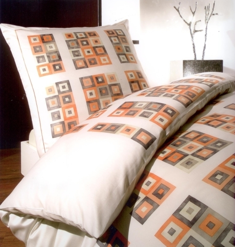 Наволочка 70x70 Elegante Mosaico персиковая