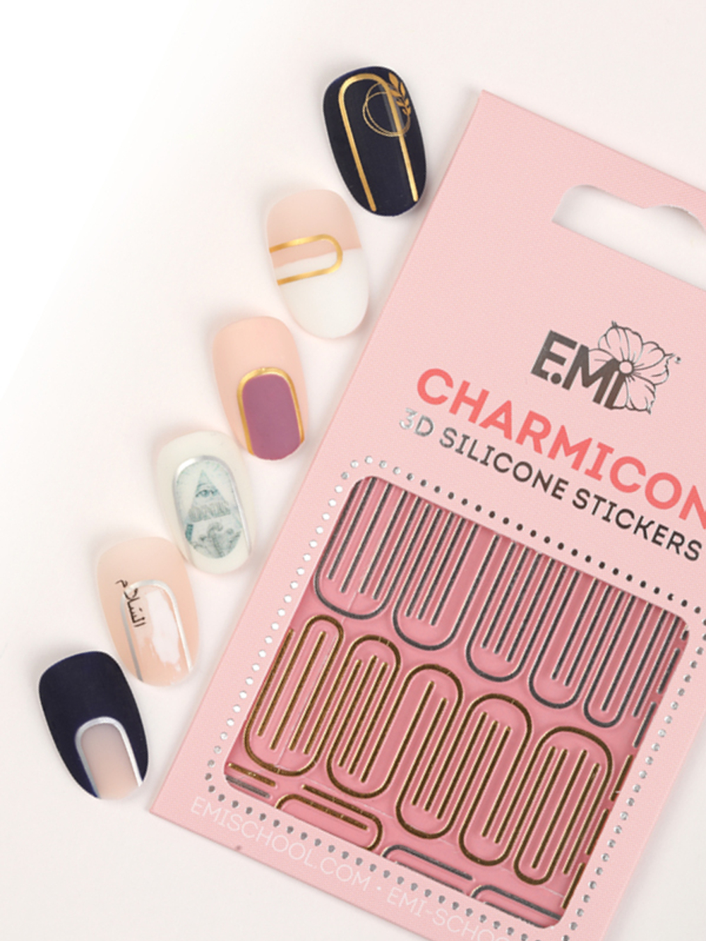 Charmicon 3D Silicone Stickers №147 Изогнутые линии