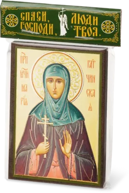 Икона "Мария Гатчинская" (поясная), 6х9 на МДФ-6