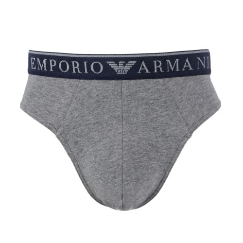 Набор мужских трусов брифов 2в1 (серый, серо-голубой) Emporio Armani 111733_4F720 15349