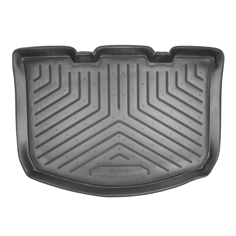 Коврик в багажник Norplast/Unidec для Citroen C3 в кузове F HB (2002-2005) Черный, полиуретан, арт.NPL-P-14-03