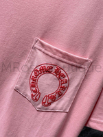 Розовая футболка Chrome Hearts