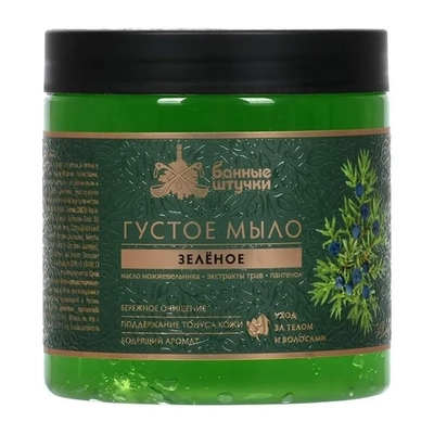 Мыло густое зеленое, 500 мл, для бани и сауны «Банные штучки