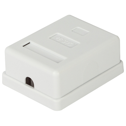 Компьютерная розетка ЭРА RJ-45 категория 5е неэкранированная 1-порт упаковка 40 штук