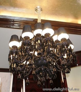 replica BACCARAT ZÉNITH CHANDELIER ( 12 lights + black )