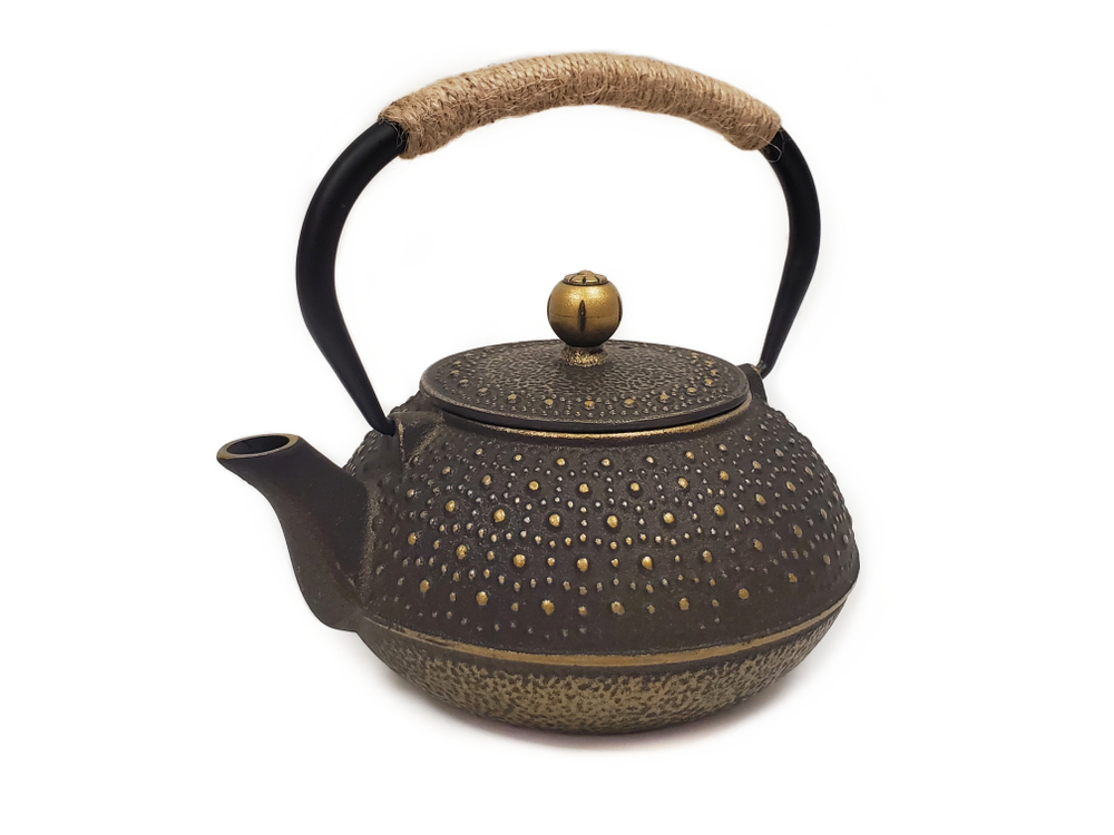308002.3 Чайник БРОНЗА "Золотая черепаха" с ситом, 800мл, чугун