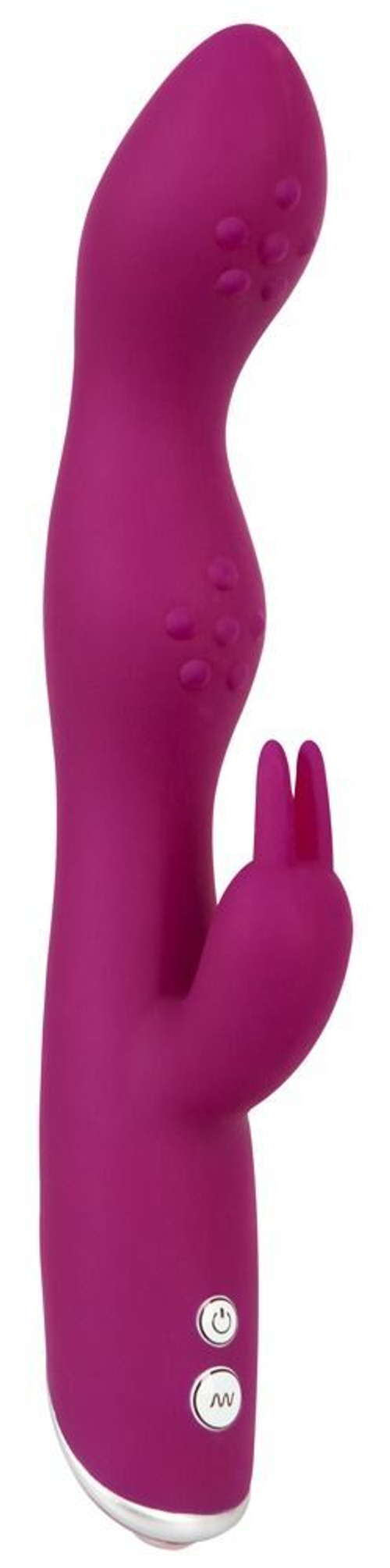 Фиолетовый вибратор A   G-Spot Rabbit Vibrator для стимуляции зон G и A - 23,6 см.