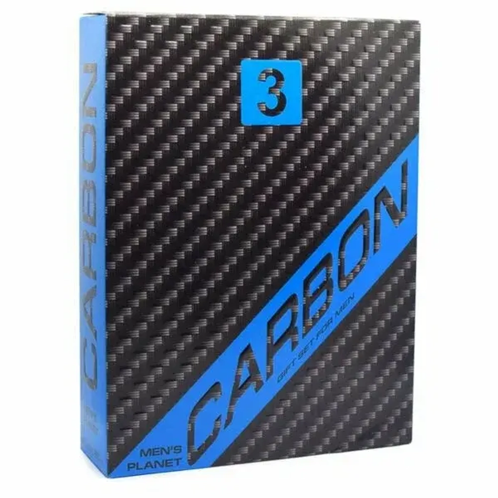 Подарочный Набор для мужчин MEN'S PLANET "CARBON-3" (шампунь 250мл + гель 250мл)