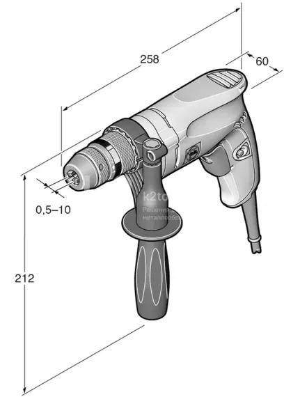 Ручная дрель FEIN BOP 6, Ø6 мм