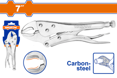 Клещи зажимные 180 мм 0-33 мм (10/60) WADFOW WLP1C07